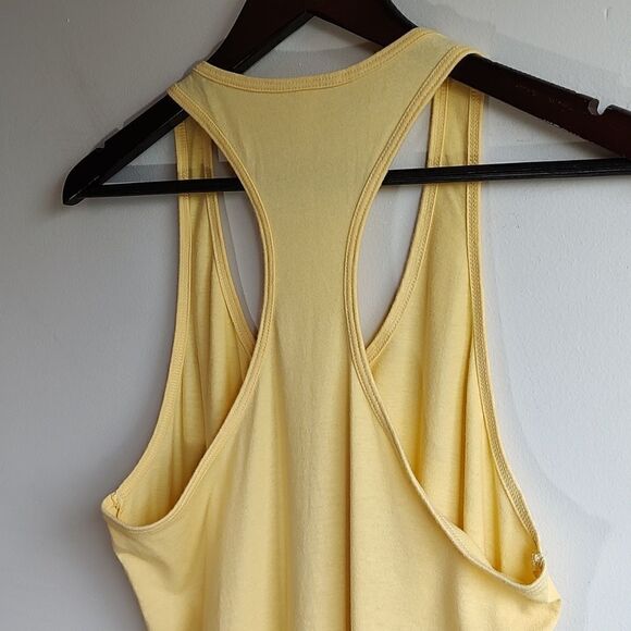 I'm Done Adulting Let's Go To Disney Women's Size XL Yellow Racerback Tank - Picture 4 of 7